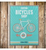 Plaque Publicitaire Vintage Bicycles Shop