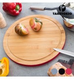 Planche de Cuisine Circulaire en Bambou TakeTokio
