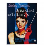 Poster Tableau Cinéma Audrey Hepburn Breakfast at Tiffany's 50 x 70 cm
