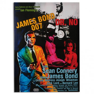 Poster Tableau Cinéma James Bond 007 Dr. No 50 x 70 cm