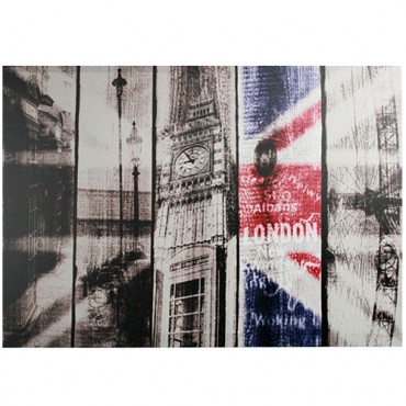 Tableau Londres Vintage 50 x 70 cm