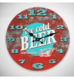 Horloge Murale Ice Cold Beer