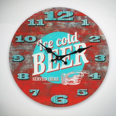 Horloge Murale Ice Cold Beer