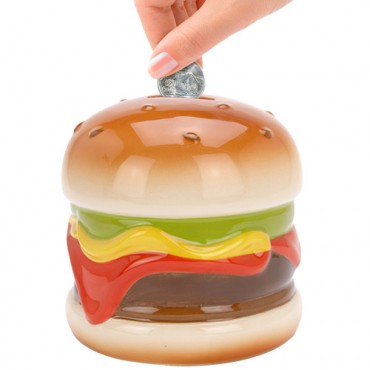 Tirelire Céramique Hamburger