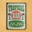 Plaque en Métal Tropical Bar