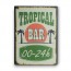 Plaque en Métal Tropical Bar