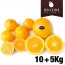 Lot d'Oranges et de Mandarines Deluxe (Orange Naveline 10 kg + Mandarine Clemenules 5 kg)