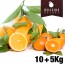 Lot d'Oranges et de Mandarines Deluxe (Orange Naveline 10 kg + Mandarine Clemenules 5 kg)