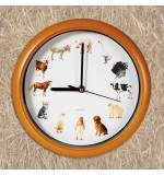 Horloge Murale Mélodie Animaux de la Ferme
