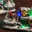 Paysage de Noël avec Lumières et Mouvement (12 LED)